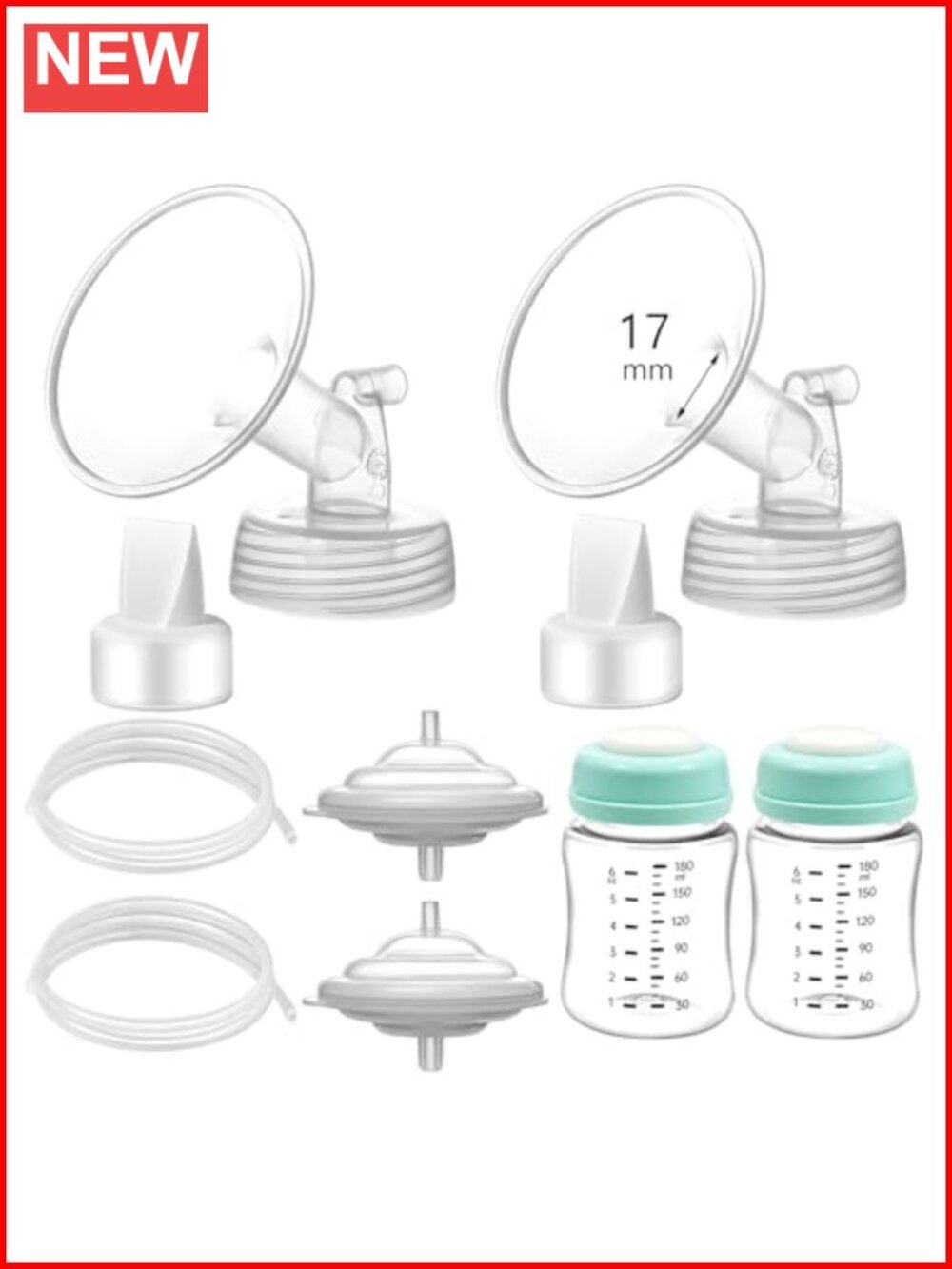17mm Flange Pump Parts Replacement Kit for S1/S2/9 Plus BPA Free